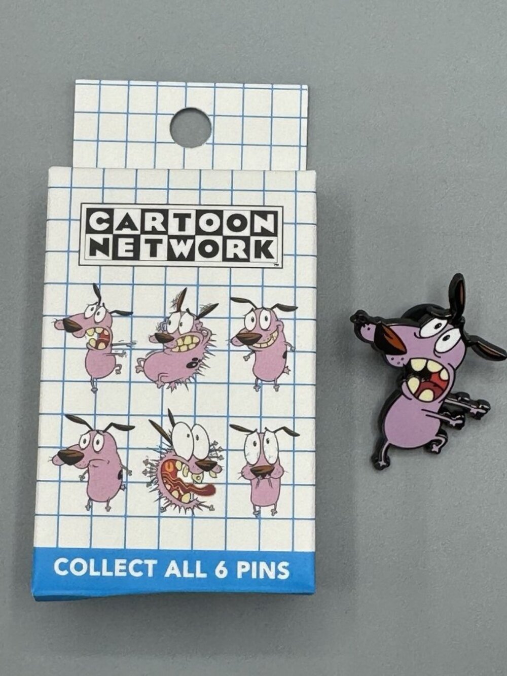Courage The Cowardly Dog Emotions Pin New Open Box-RUNNING AWAY